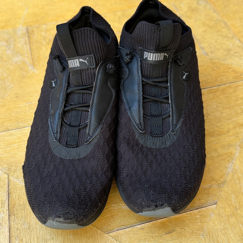 PUMA Black Slip-On Sneakers